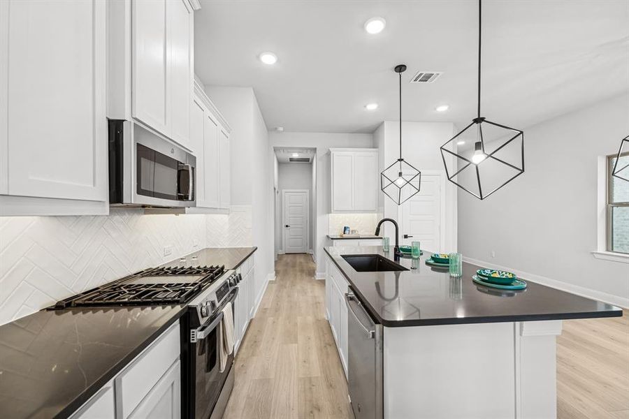 Furnished interior view inside a new home in Creekshaw – Gardens, Royse City (Image 8).