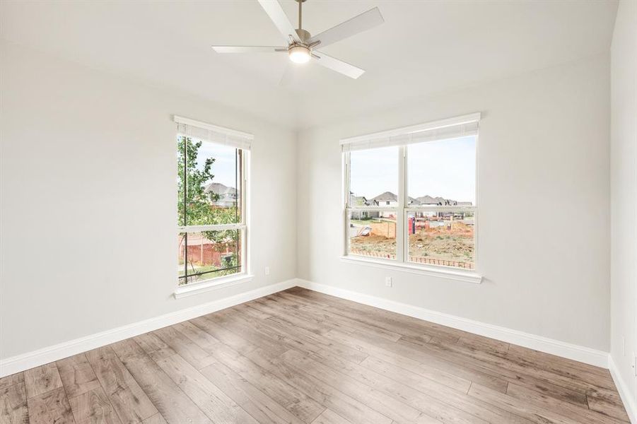 Spacious, unfurnished interior of a new home in Creekview Meadows, Pilot Point (Image 32). Spacious, unfurnished interior of a new home in Creekview Meadows, Pilot Point (Image 32).