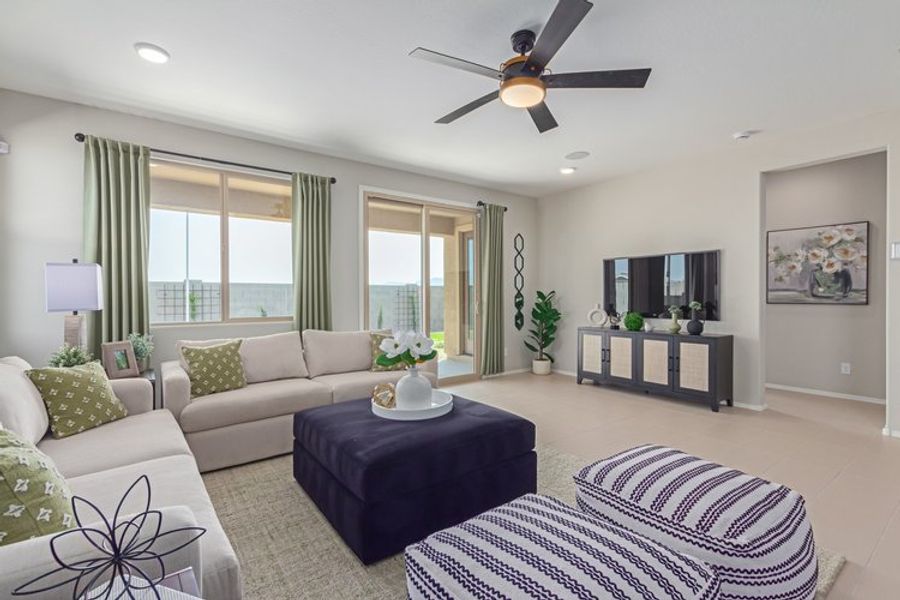 Representative furnished interior of a home built from the Newport by Courtland Communities in Maple at North Copper Canyon, Surprise (Image 9).
