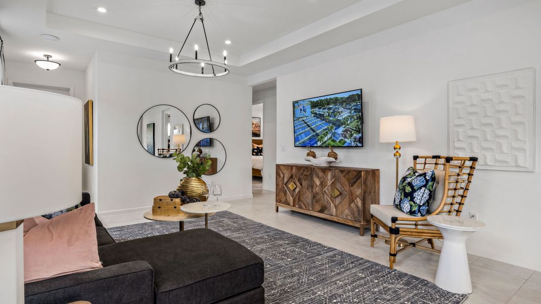 Great Room - Model shown is from sister community