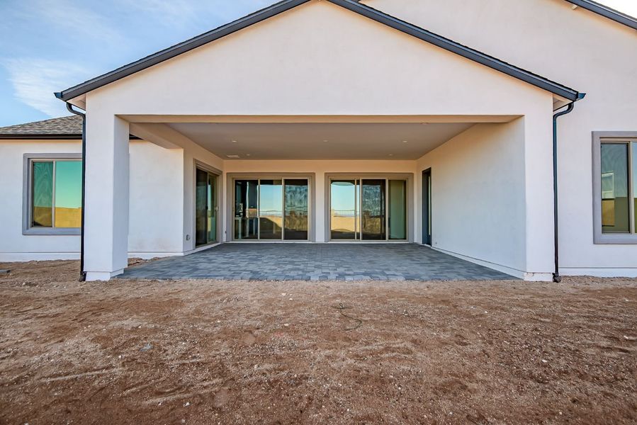 Exterior details and patio area of a home in Summit at The Dells, Prescott (Image 33).