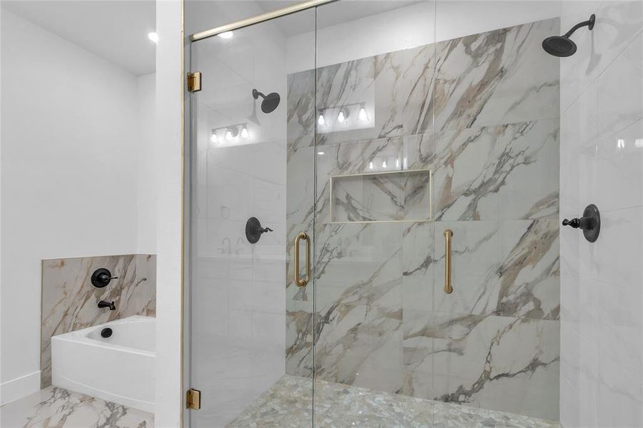 Tub andplus walk in shower Tub andplus walk in shower