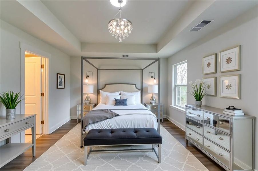Furnished interior view inside a new home in Traditions of Braselton, Jefferson (Image 6).