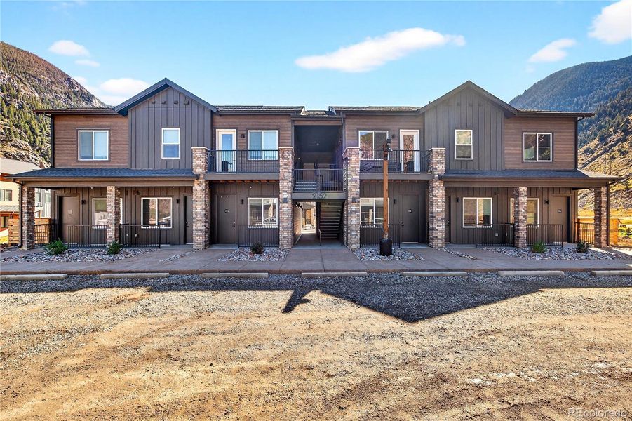Front exterior of a new home in , Georgetown, CO, highlighting curb appeal (Image 2).