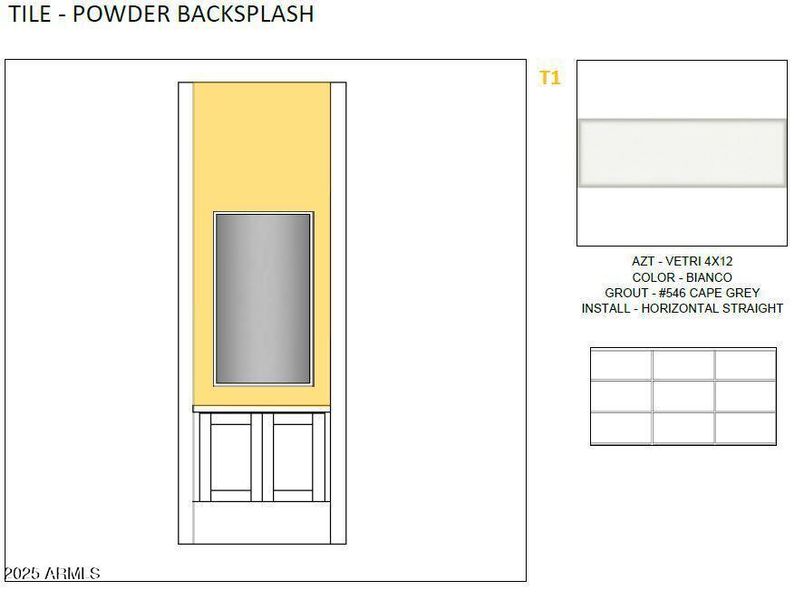 Tile Powder Backsplash