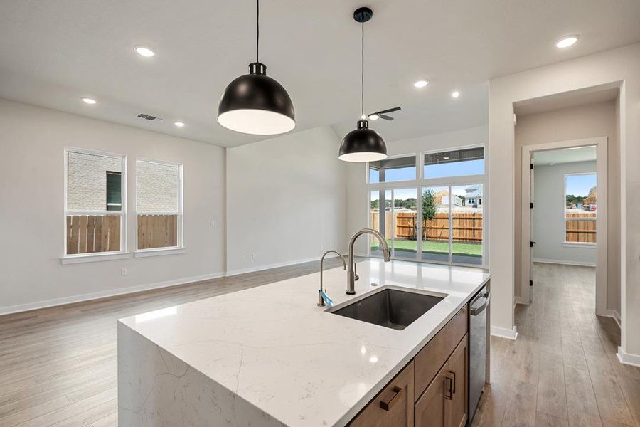 Furnished interior view inside a new home in Arbor Collection at Heritage, Dripping Springs (Image 8).