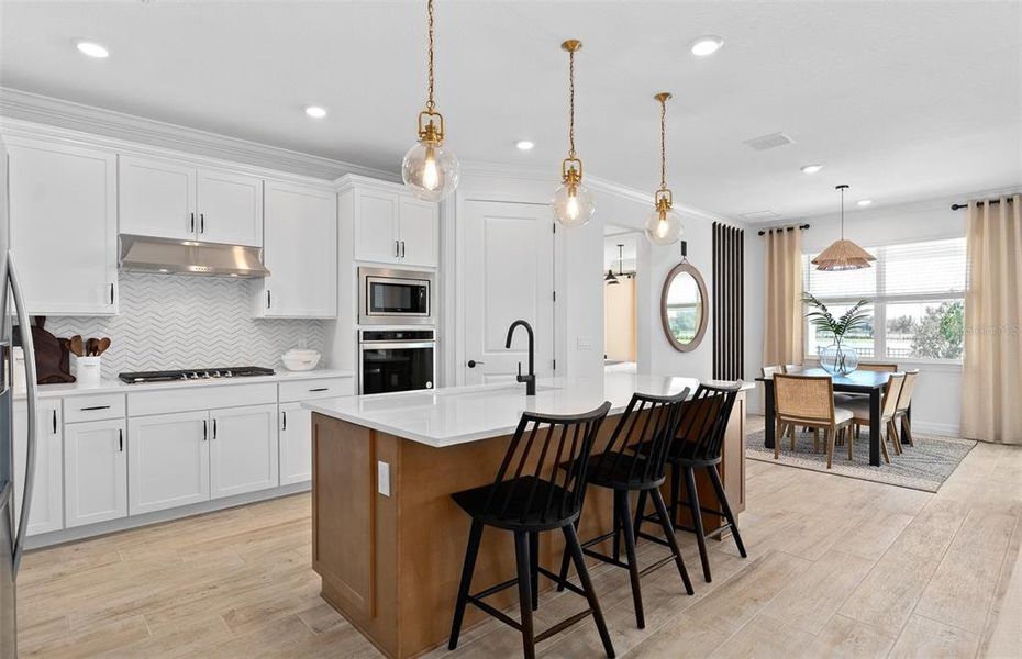 Model Home Design Only. Pictures and furnishings are for illustrative purposes only. Elevations, colors and options may vary. Furniture is for model home staging only.?