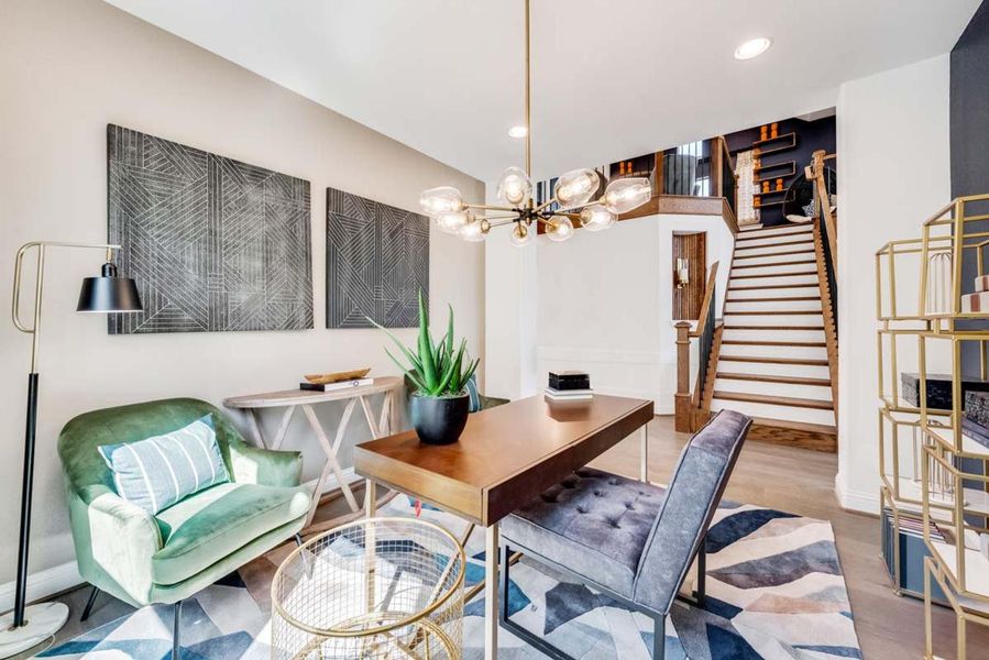 Representative furnished interior of a home built from the Grand Whitehall II by Grand Homes in Grand Oaks, Celina (Image 16).