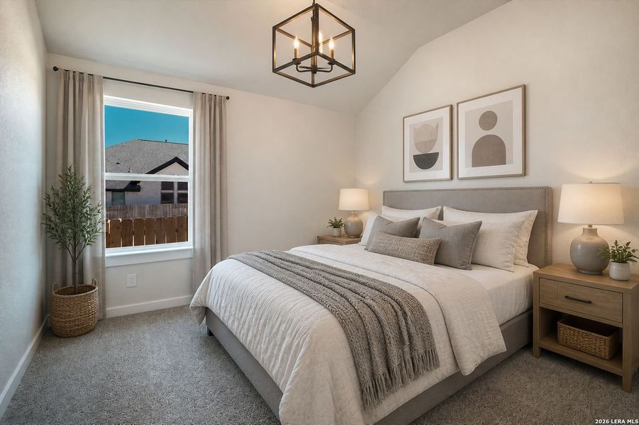 Furnished interior view inside a new home in Meyer Ranch, New Braunfels (Image 9).