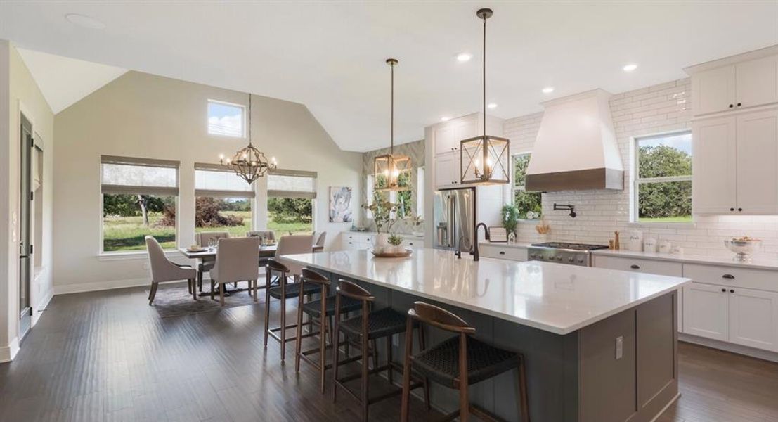 Furnished interior view inside a new home in , Johnson City (Image 6).