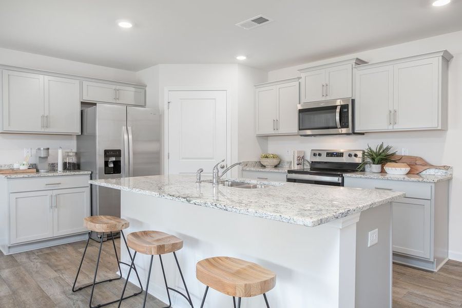 Representative furnished interior of a home built from the CALI by D.R. Horton in Edinborough, Gibsonville (Image 8). Representative furnished interior of a home built from the CALI by D.R. Horton in Edinborough, Gibsonville (Image 8).