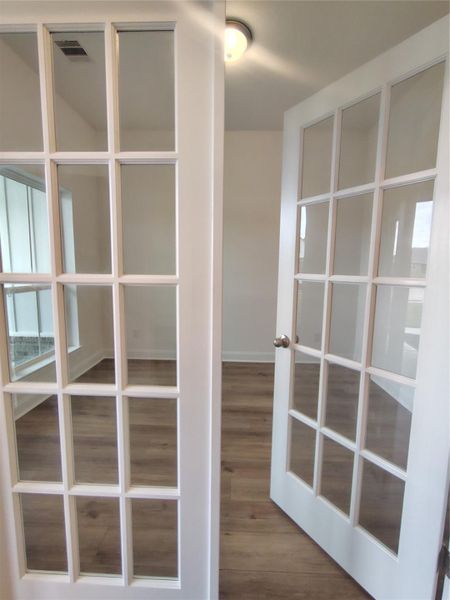 Study/Flex Room with Glass French Doors Study/Flex Room with Glass French Doors