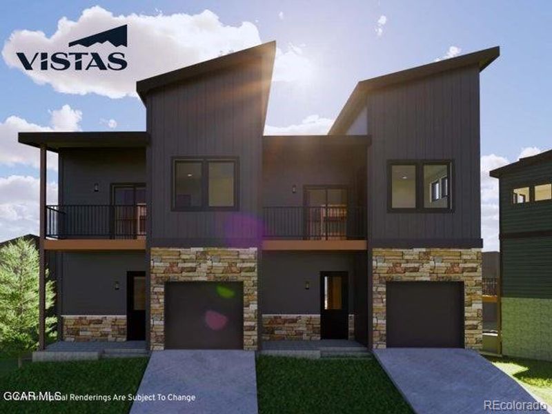 Front exterior of a new home in , Tabernash, CO, highlighting curb appeal (Image 1).