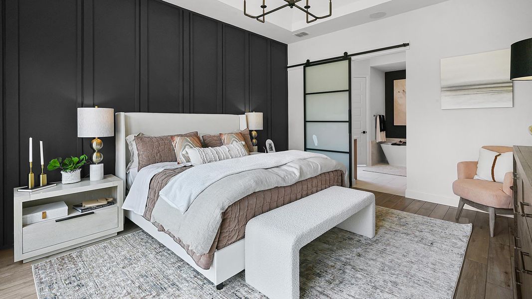 Furnished interior view inside a new home in Trinity Falls, McKinney (Image 15).