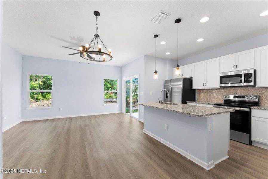 Furnished interior view inside a new home in , East Palatka (Image 8). Furnished interior view inside a new home in , East Palatka (Image 8).