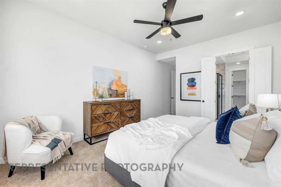 Furnished interior view inside a new home in Wildflower Ranch: 50ft. lots, Dish (Image 14).