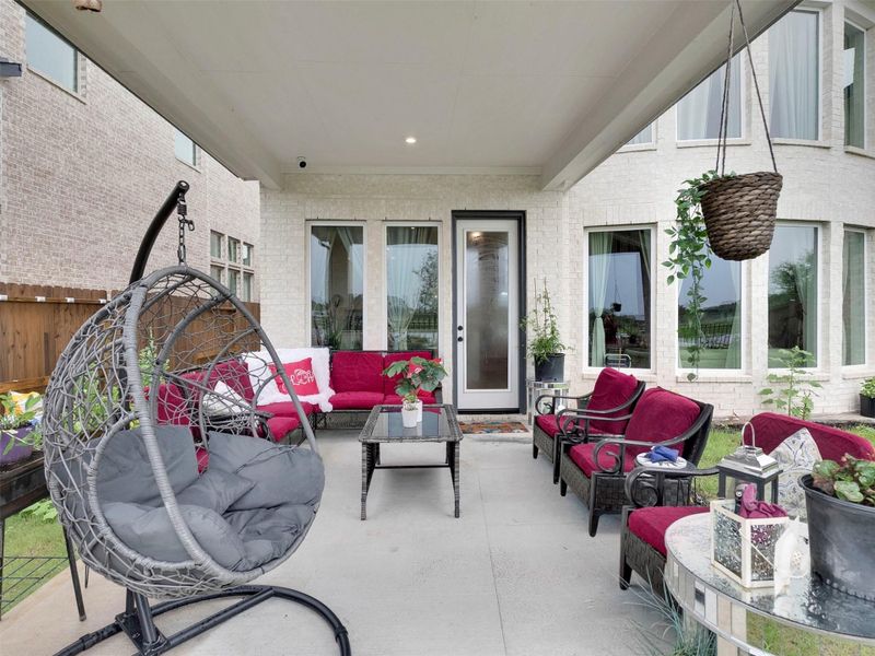 Exterior details and patio area of a home in , Richmond (Image 4). Exterior details and patio area of a home in , Richmond (Image 4).