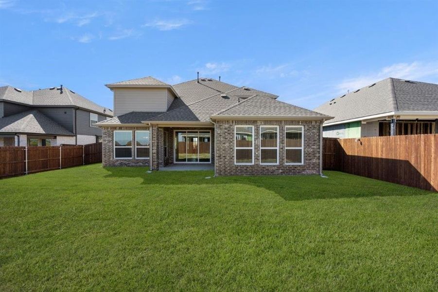 Exterior details and patio area of a home in Westside Preserve, Midlothian (Image 4).