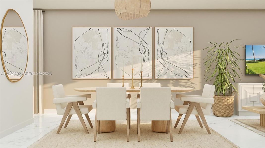 Furnished interior view inside a new home in Solterra, Sunrise (Image 8).