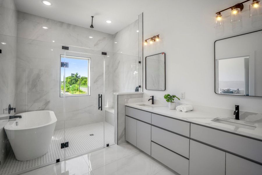 Furnished interior view inside a new home in , Houston (Image 36).