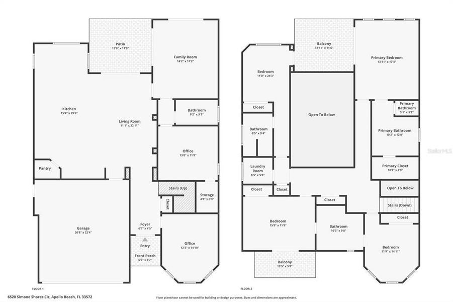 2D floor plan layout of this home in , Apollo Beach, FL (Image 5). 2D floor plan layout of this home in , Apollo Beach, FL (Image 5).