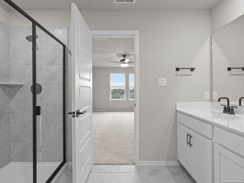 Furnished interior view inside a new home in Royal Crest, San Antonio (Image 9).