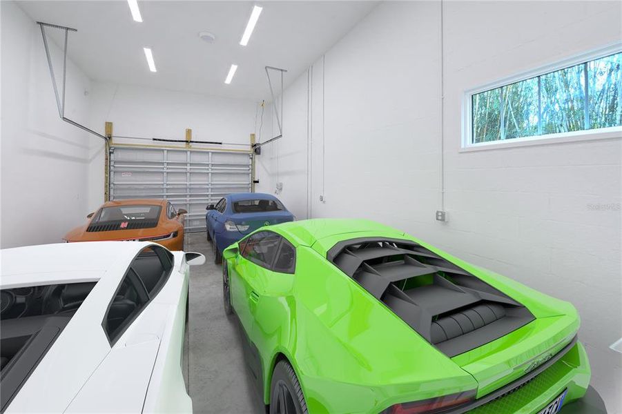 4-car garage