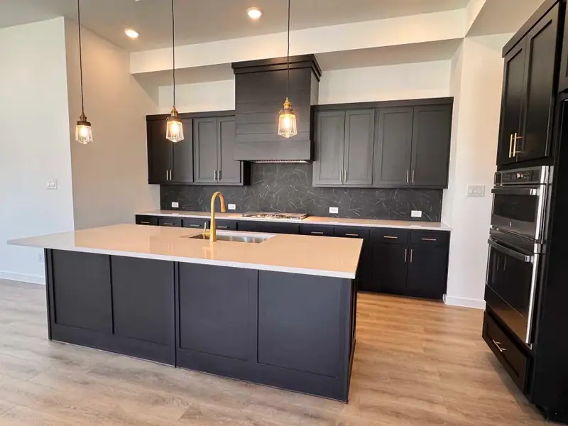 Kitchen Construction Progress featuring the Noir Collection