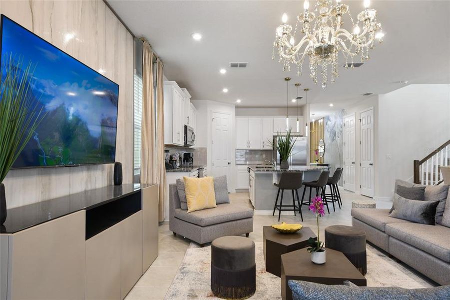 Furnished interior view inside a new home in , Kissimmee (Image 55).