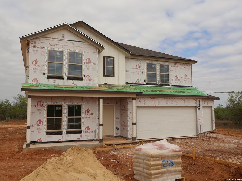 In-progress construction of a new home in Chaparral Ranch, Floresville, TX (Image 7). In-progress construction of a new home in Chaparral Ranch, Floresville, TX (Image 7).
