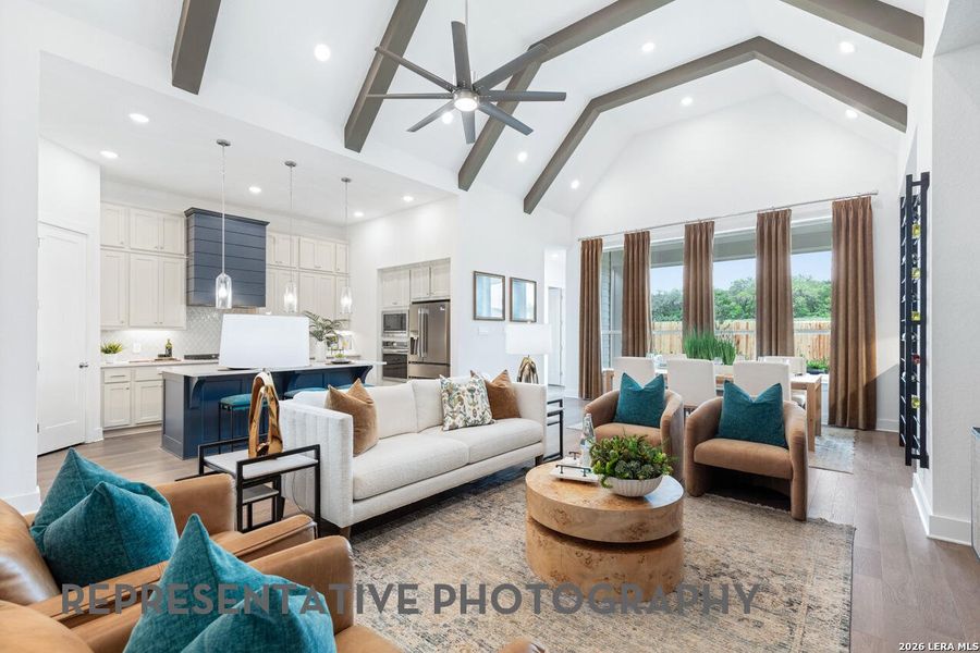 Furnished interior view inside a new home in The Ranches at Creekside, Boerne (Image 30).