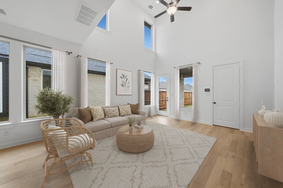 Furnished interior view inside a new home in Cottages of Celina, Celina (Image 13). Furnished interior view inside a new home in Cottages of Celina, Celina (Image 13).