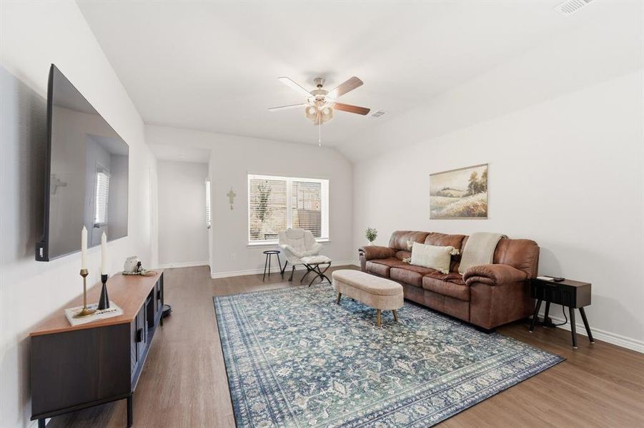 Furnished interior view inside a new home in Retreat at Fossil Creek, Fort Worth (Image 11).
