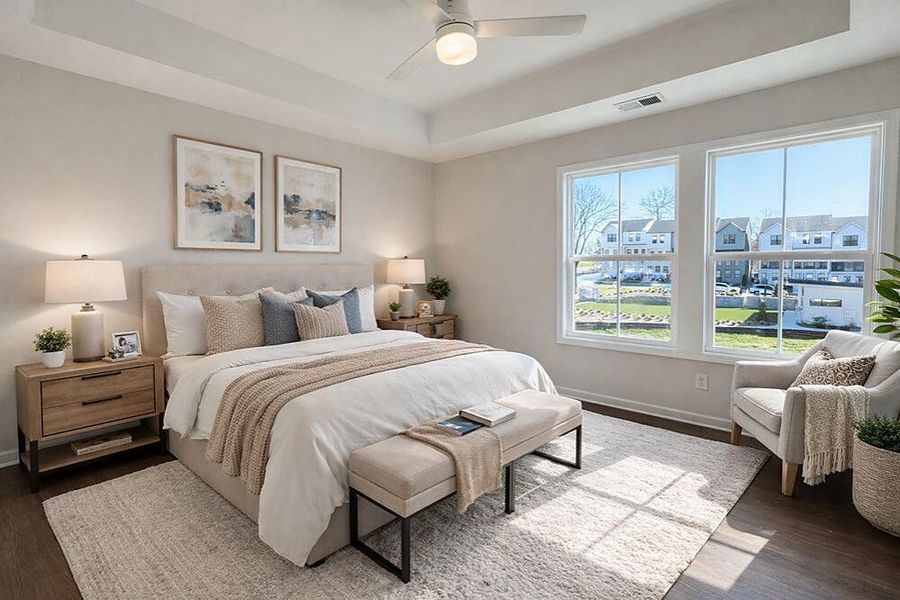 Furnished interior view inside a new home in BelleWether, Chattanooga (Image 4).