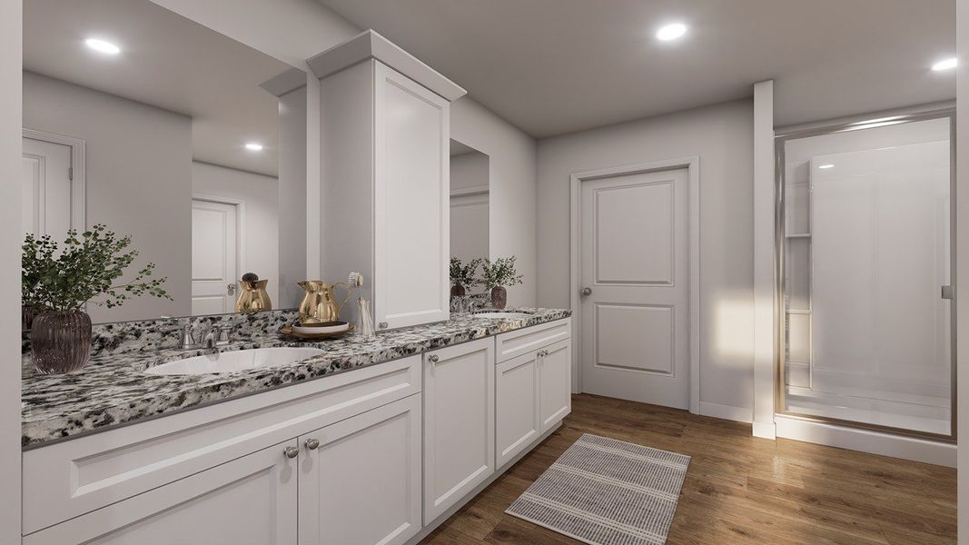 Furnished interior view inside a new home in The Cove at Mallard Crossing, Summerville (Image 6).