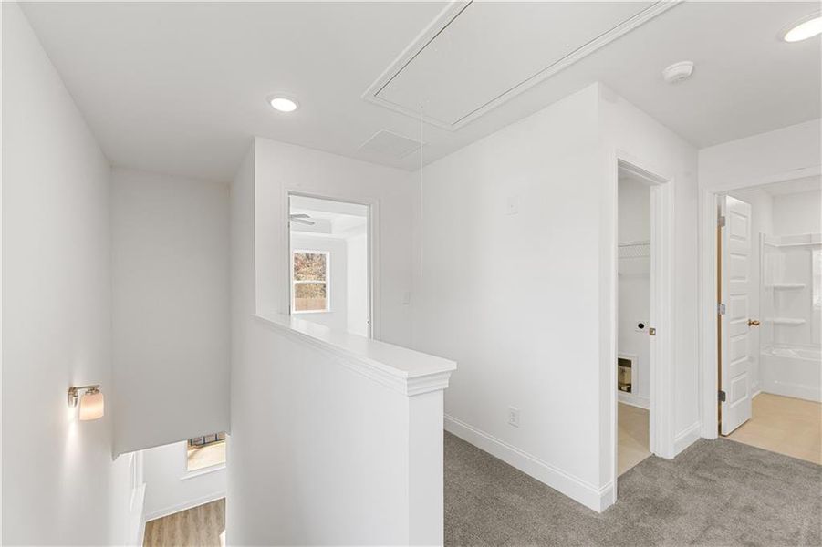 Spacious, unfurnished interior of a new home in Mulberry Summit, Flowery Branch (Image 16). Spacious, unfurnished interior of a new home in Mulberry Summit, Flowery Branch (Image 16).