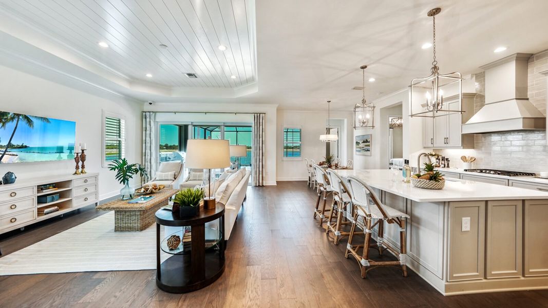 Representative furnished interior of a home built from the Bright Meadow 2 by Neal Communities in Vistera of Venice, Venice (Image 11).
