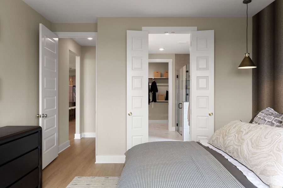 Furnished interior view inside a new home in Terrace Collection At Turner's Crossing, Buda (Image 43).