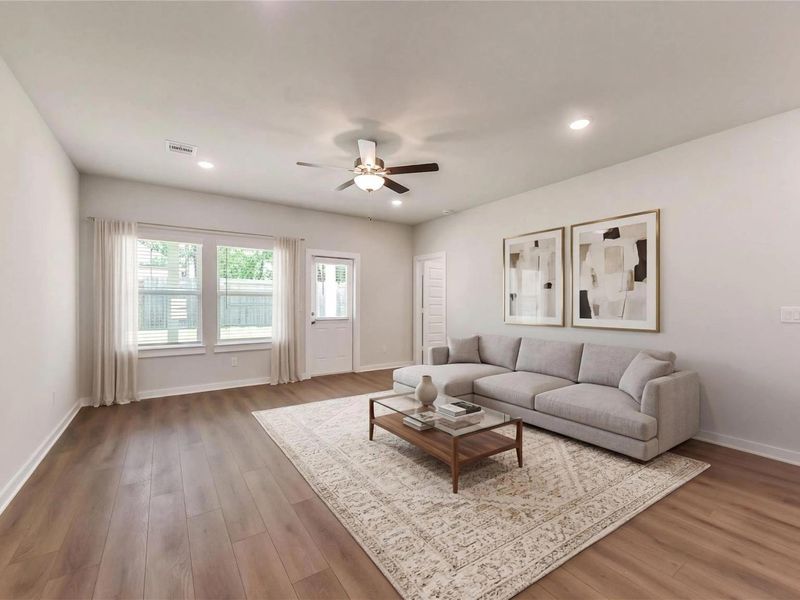Furnished interior view inside a new home in Windmill Estates, Magnolia (Image 6).