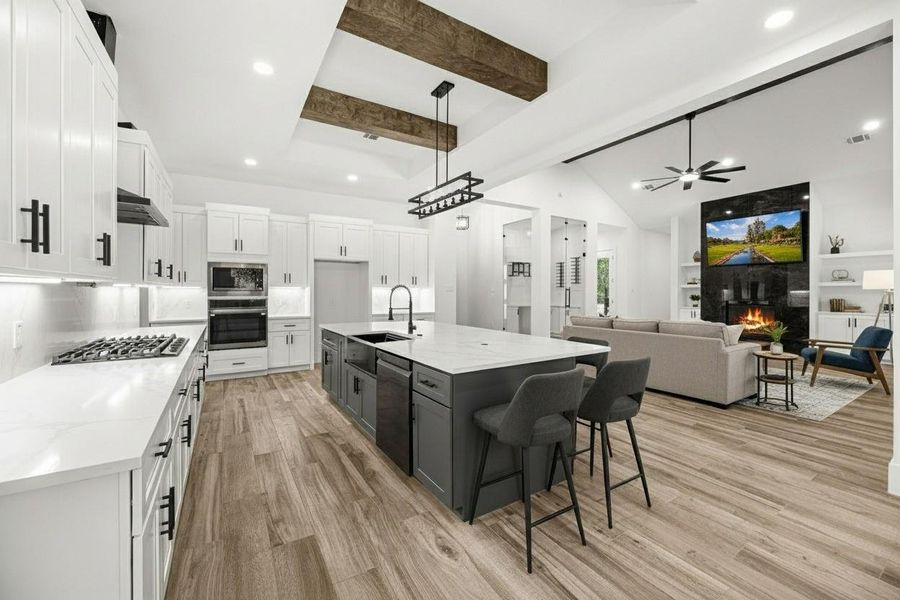 Furnished interior view inside a new home in , Magnolia (Image 9).