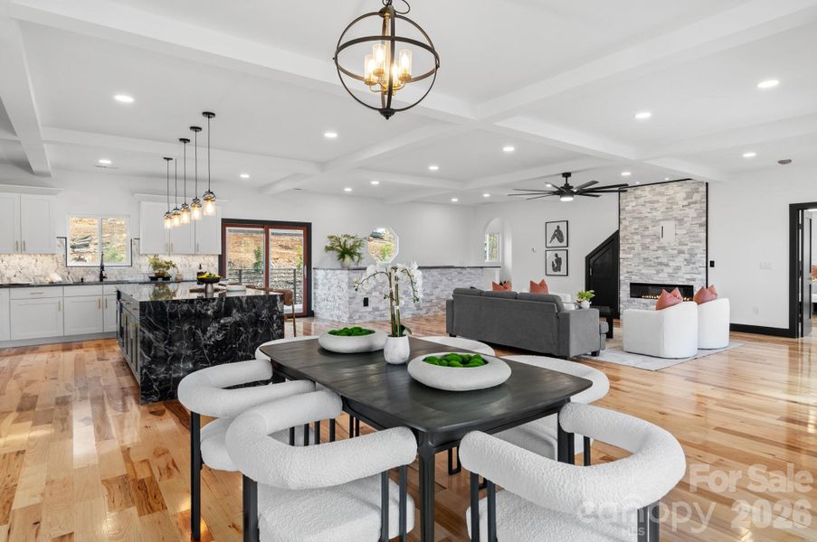 Furnished interior view inside a new home in , Mills River (Image 17).