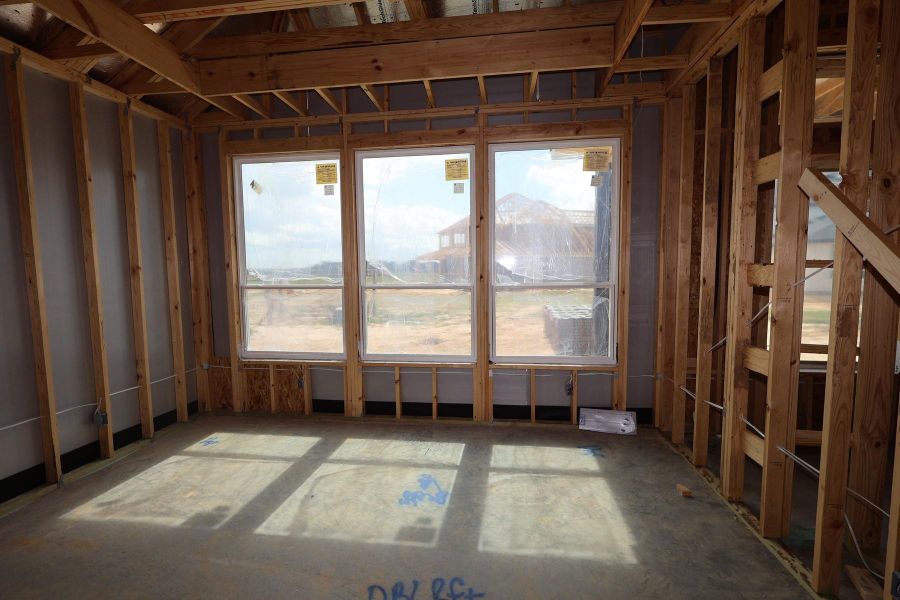 In-progress construction of a new home in Dunham Pointe, Cypress, TX (Image 3).