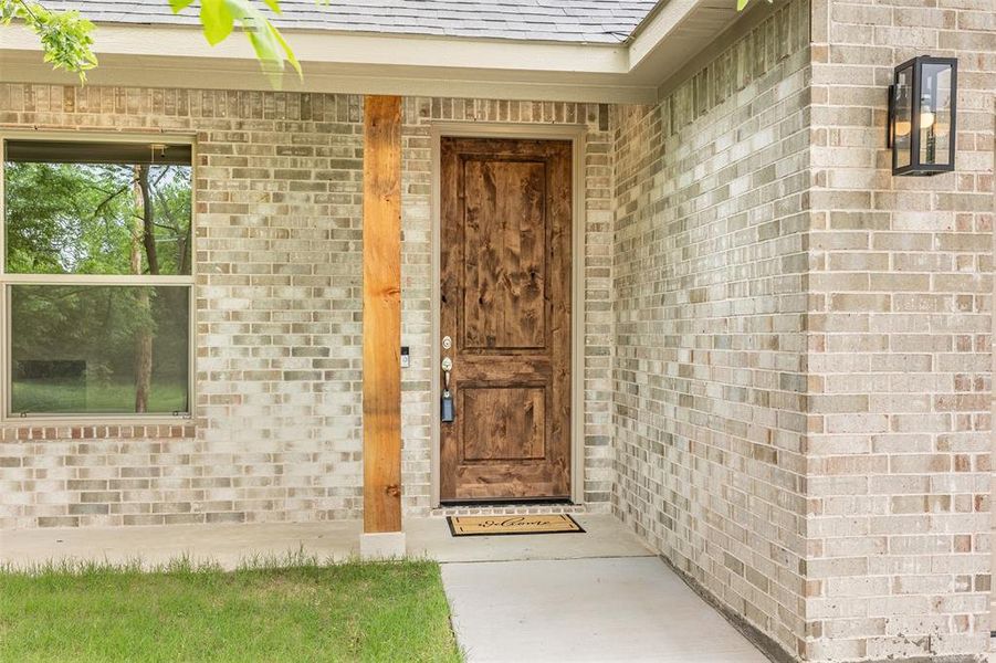 Exterior details and patio area of a home in , Sherman (Image 25).