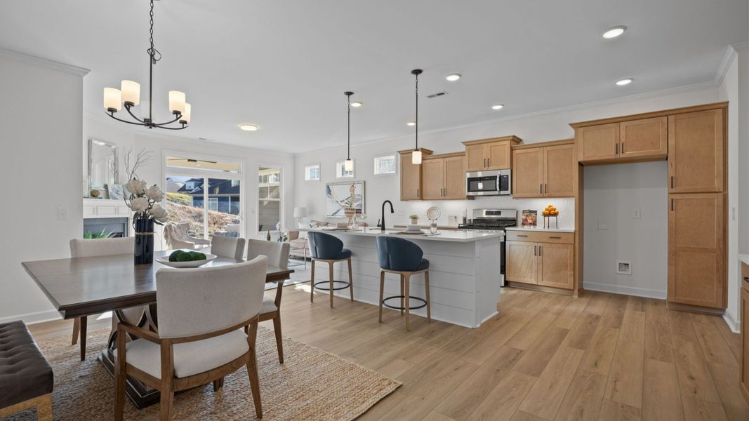 Representative furnished interior of a home built from the Victoria by Epcon Communities in Village at Maple Leaf Farm, King (Image 7).