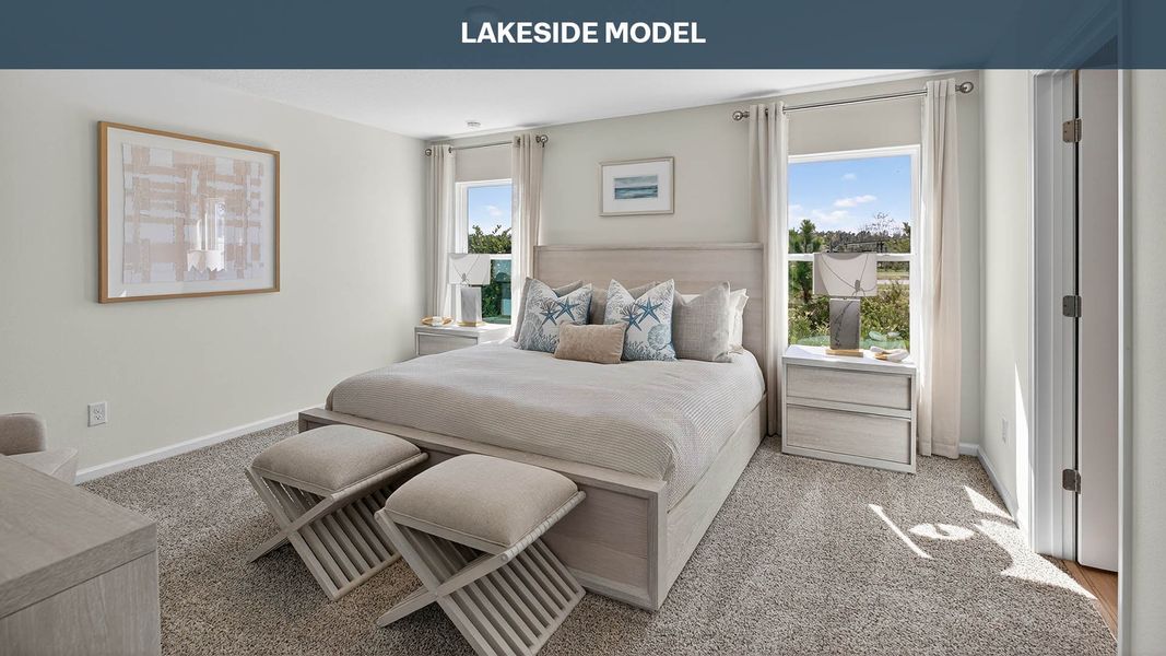 Representative furnished interior of a home built from the Lakeside by D.R. Horton in Canopy Oaks, Kingsland (Image 15).