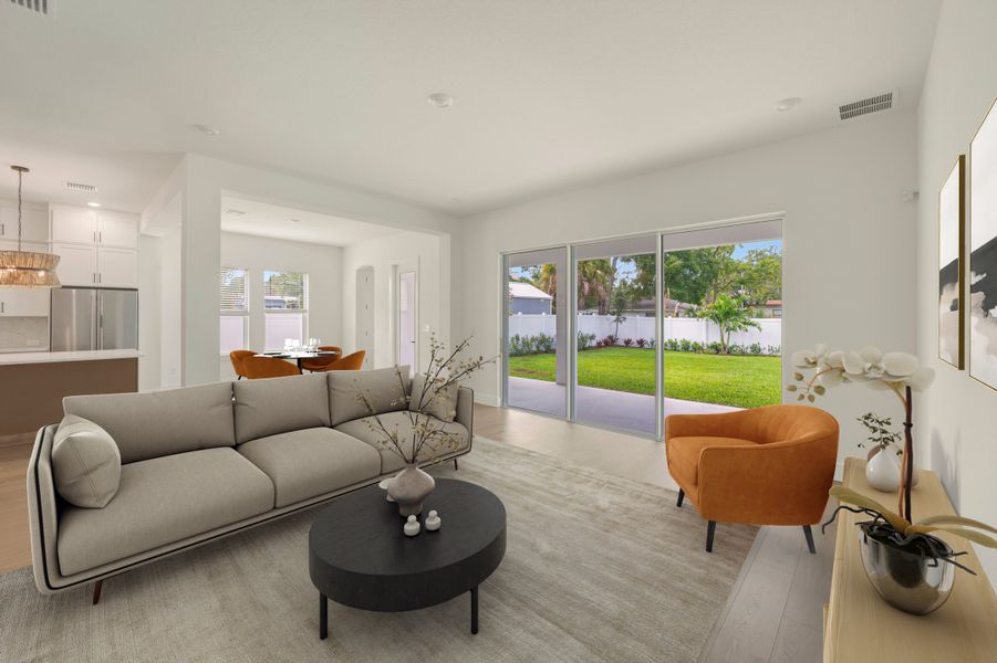 Furnished interior view inside a new home in South Tampa - Urban Collection, Tampa (Image 6).