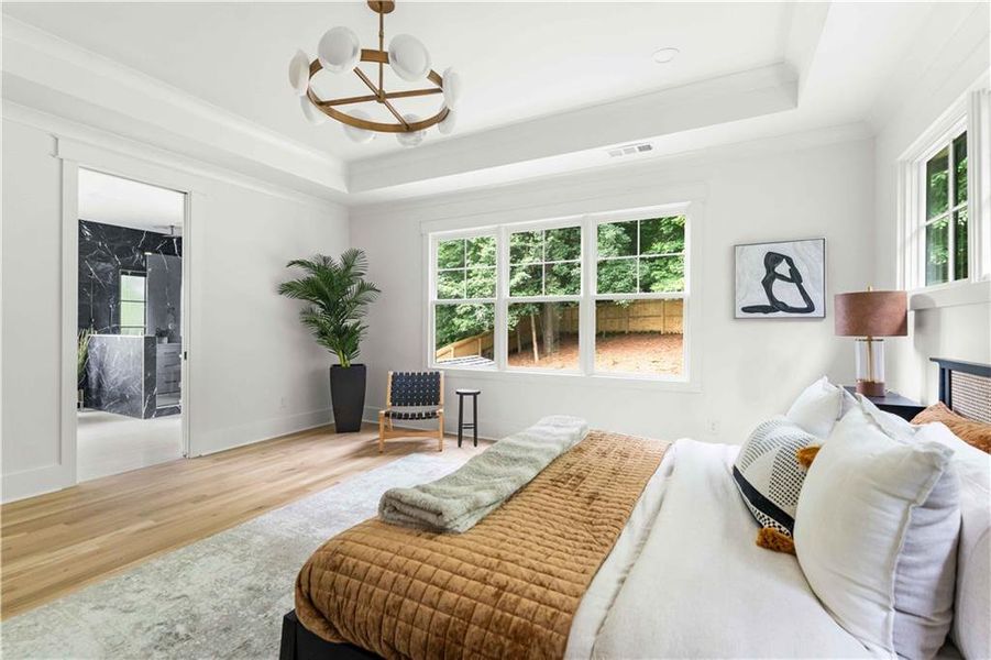 Furnished interior view inside a new home in , Atlanta (Image 12).
