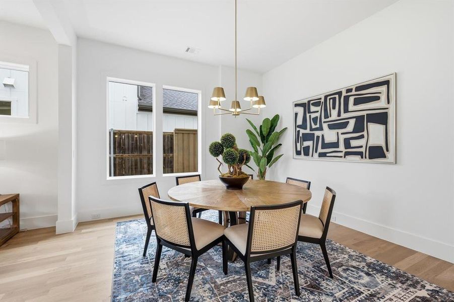 Furnished interior view inside a new home in , Dallas (Image 11).