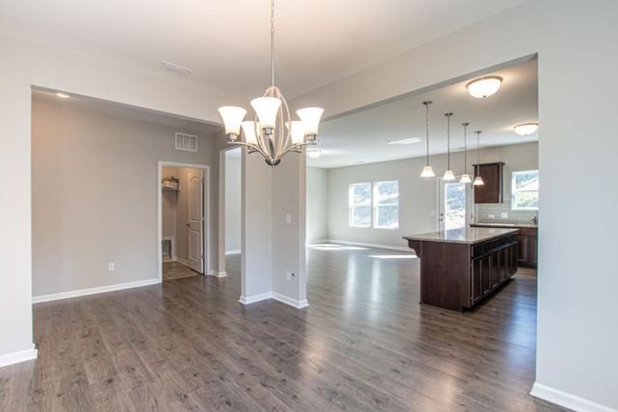 Representative unfurnished interior of a home built from the Milo by True Homes in Edgewater - The Groves, Lancaster (Image 9).