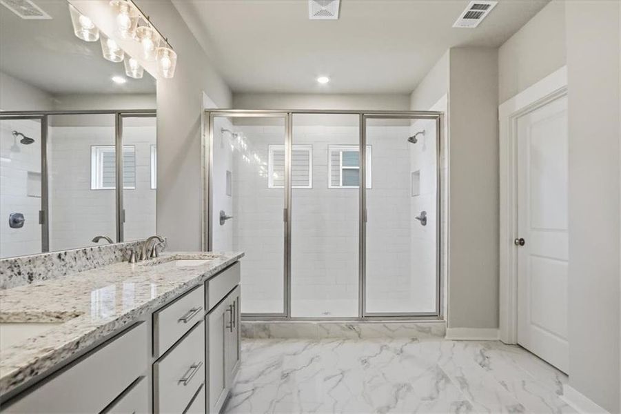 Furnished interior view inside a new home in Traditions of Braselton, Jefferson (Image 16).